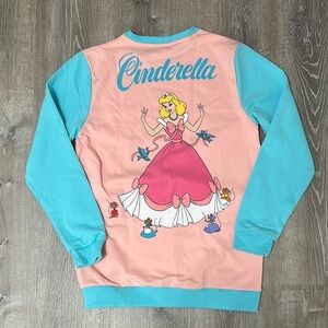 Cakeworthy Disney Cinderella turquoise  and pink Sweatshirt